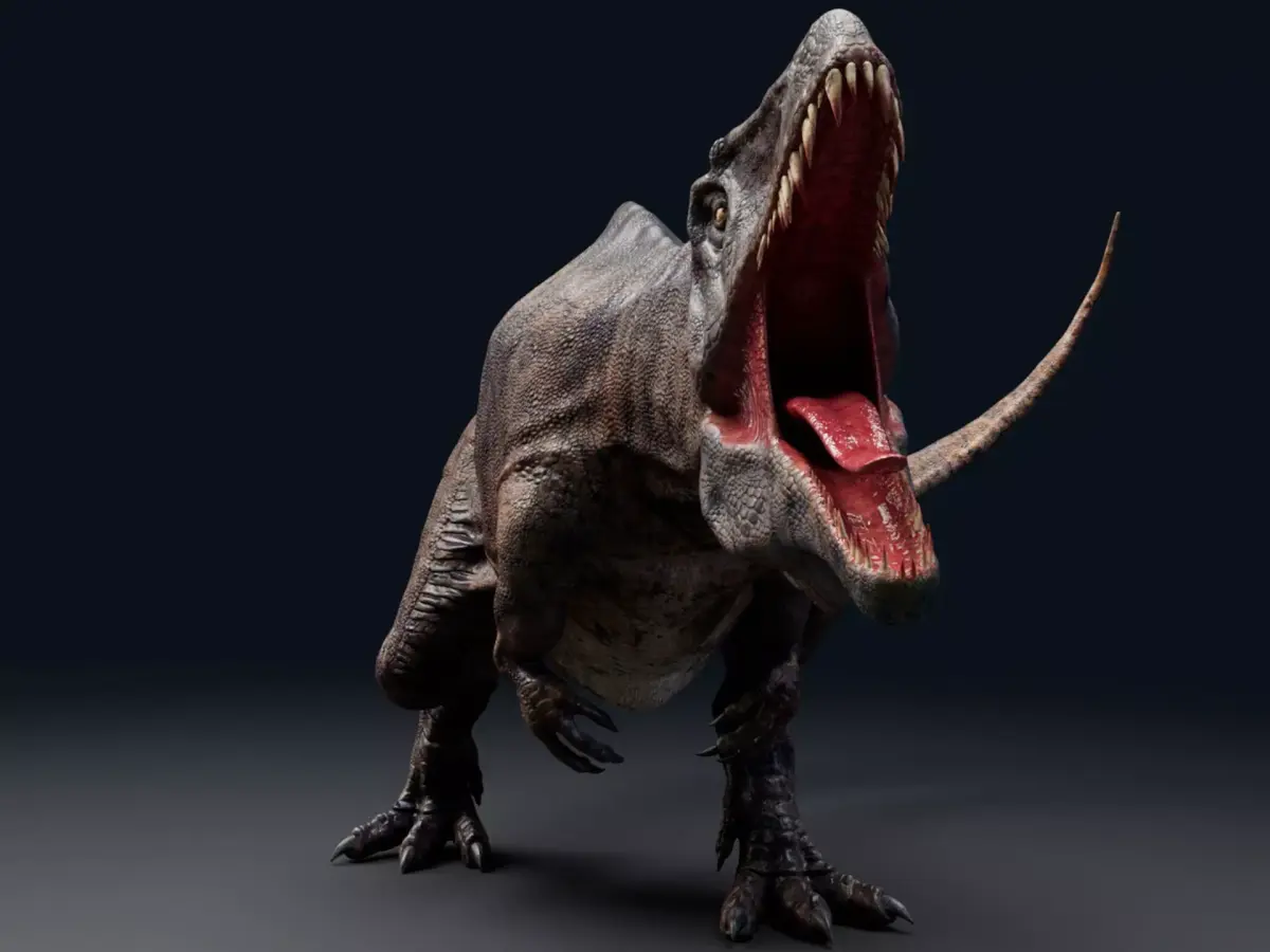 Dinosaur Acrocanthosaurus  Real Dinosaurs Series Low-poly 3D model