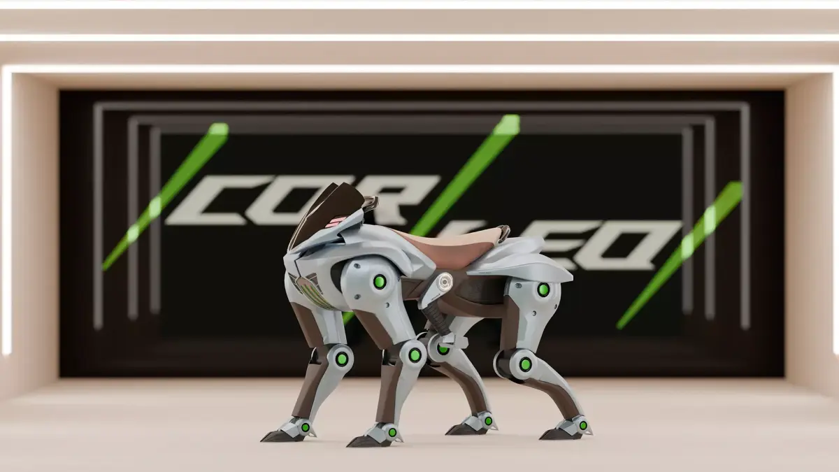 Kawasaki CORLEO Futuristic Motorcycle Low-poly 3D model