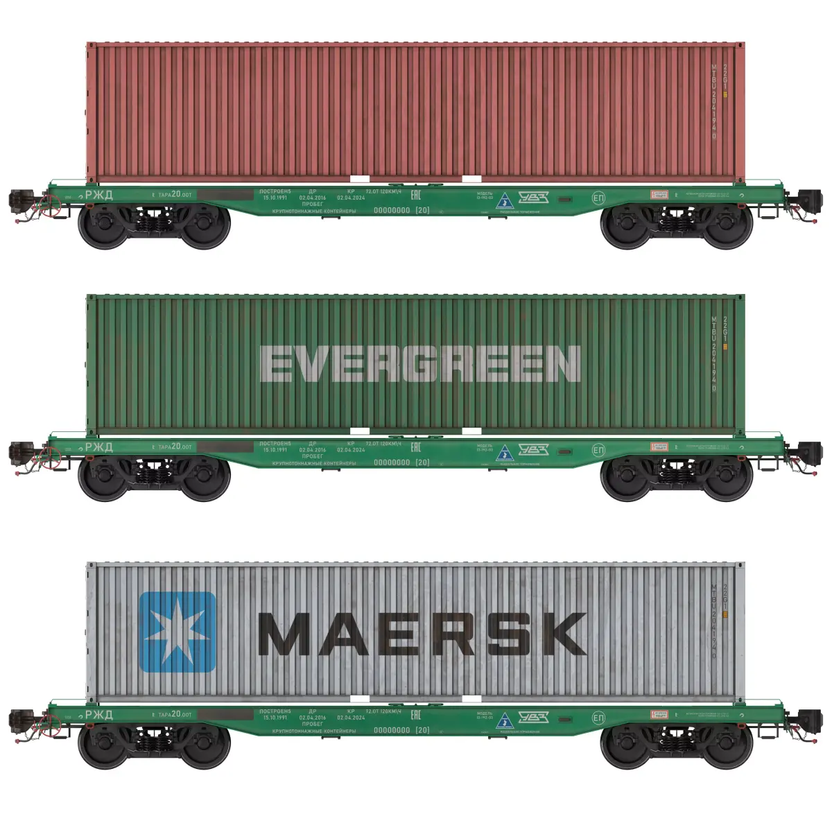 Flat Wagon 13-192-03 3D model
