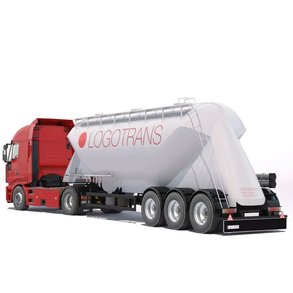 Iveco Stralis with silo 3D model