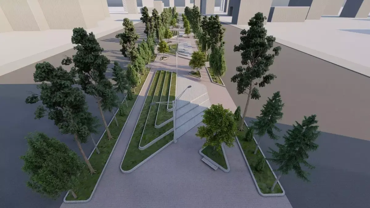 bolvar-park-public bolvar-Private Landscape 3D model