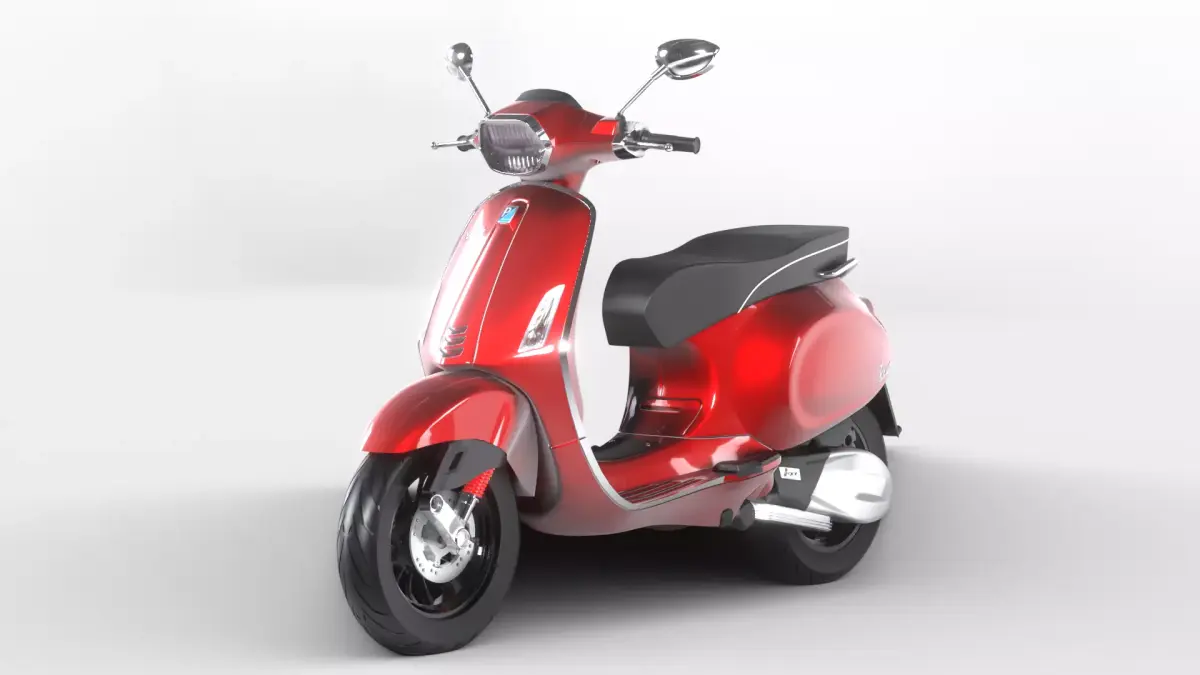 Piaggio Vespa Sprint iGet 2023 Medium Poly 3D model