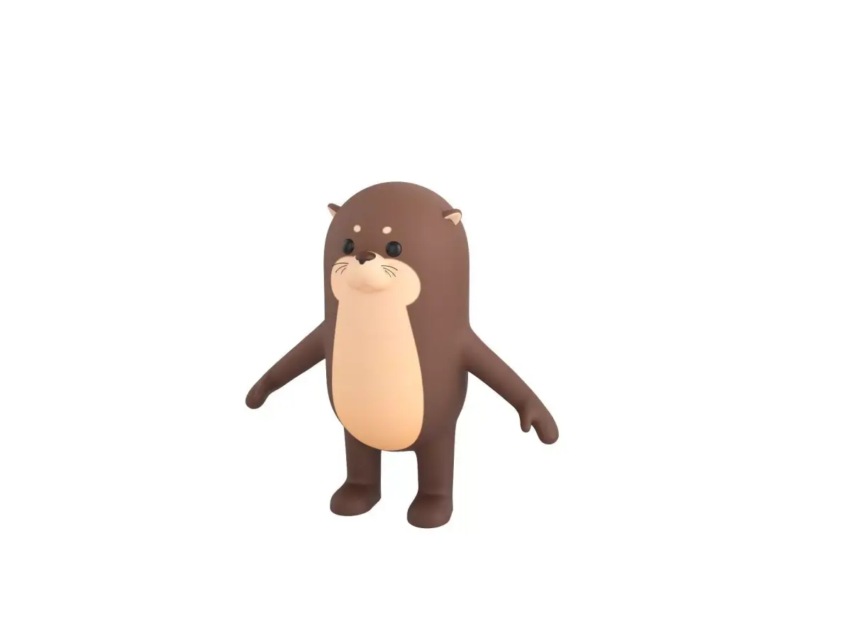 Otter Character 3D model