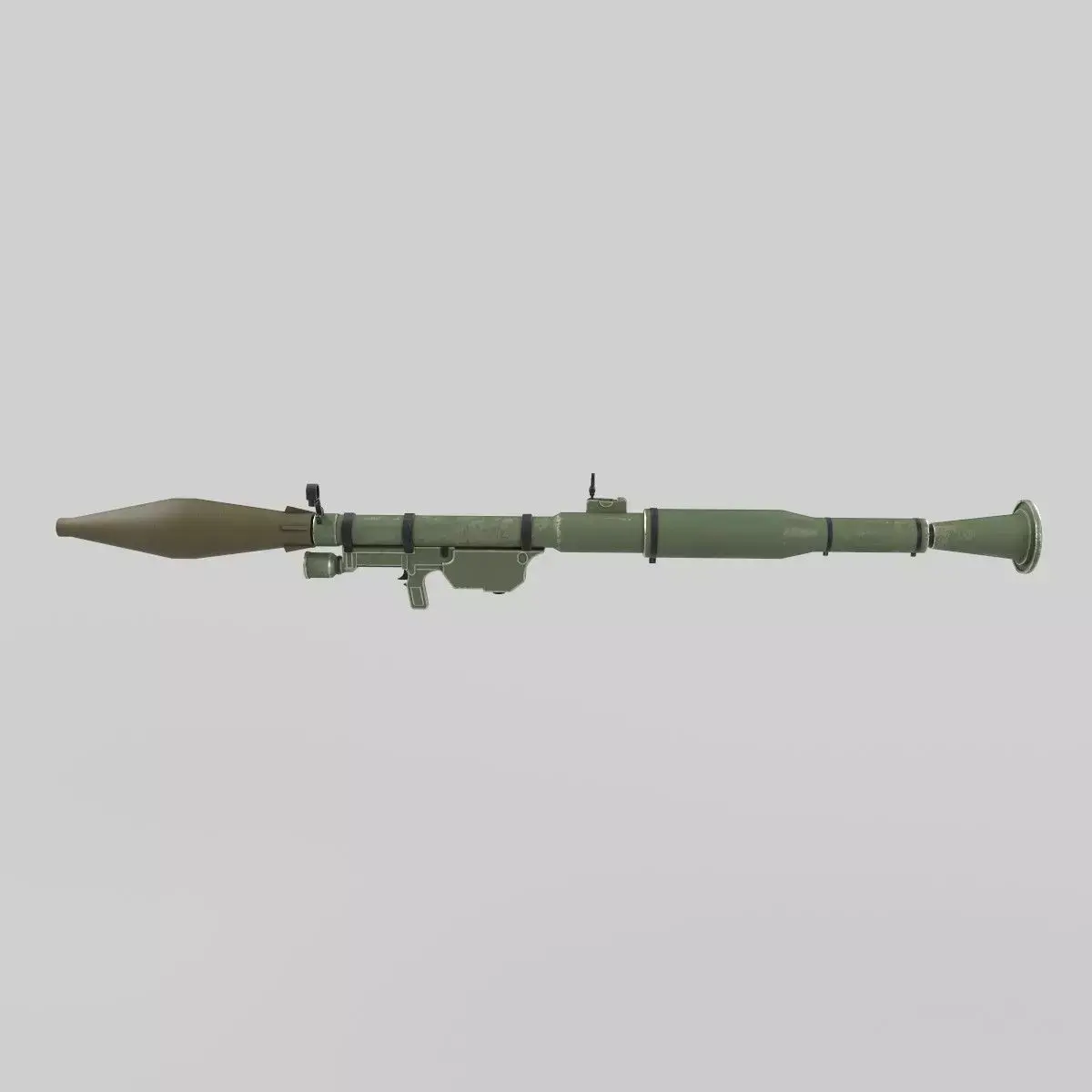 rocket launcher Low-poly 3D model 2