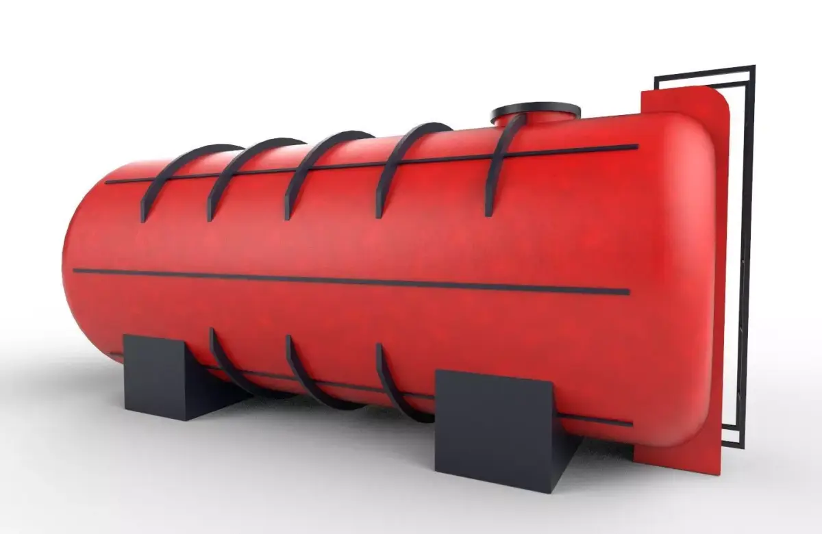 liquid tank M2 - New Low-poly 3D model