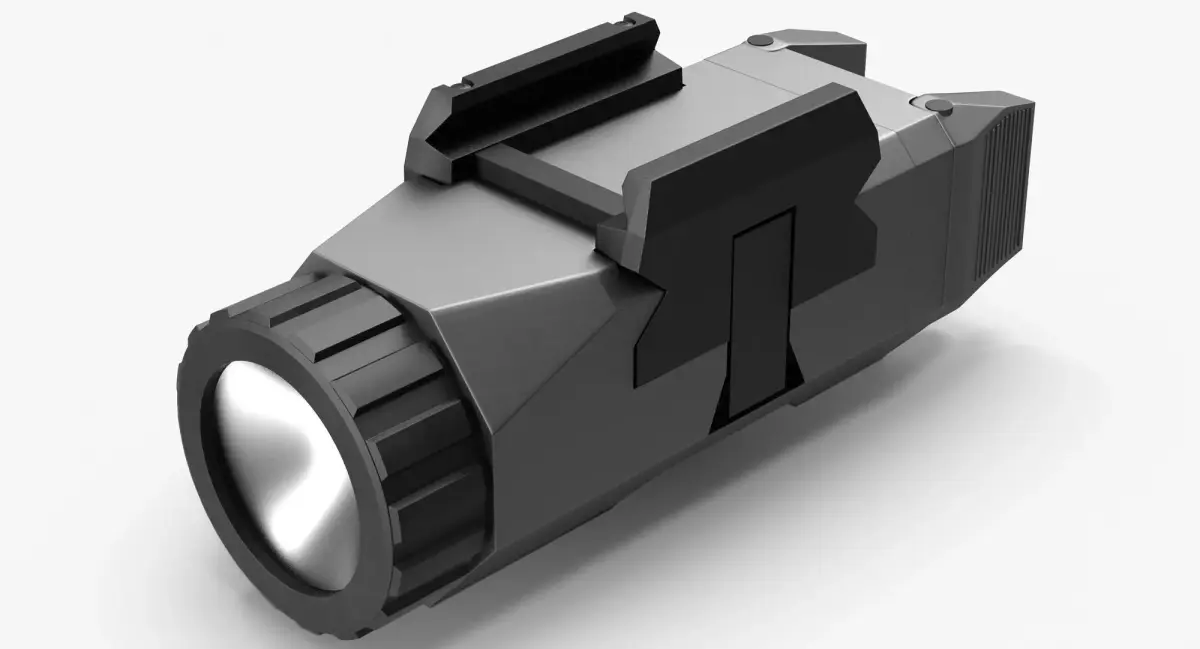 Inforce Tactical Flashlight Low-poly 3D model
