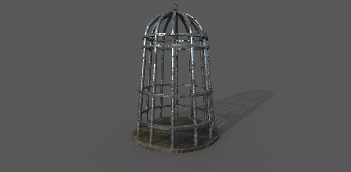 Medieval cage 3D model Low-poly 3D model