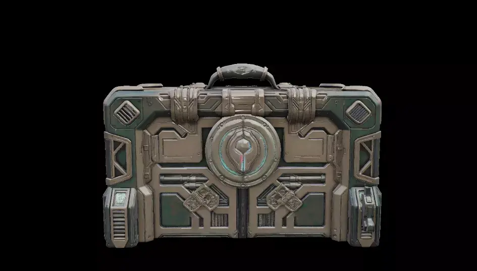 Stylized Treasure Chest 3D Model Game Ready bg Low-poly 3D model