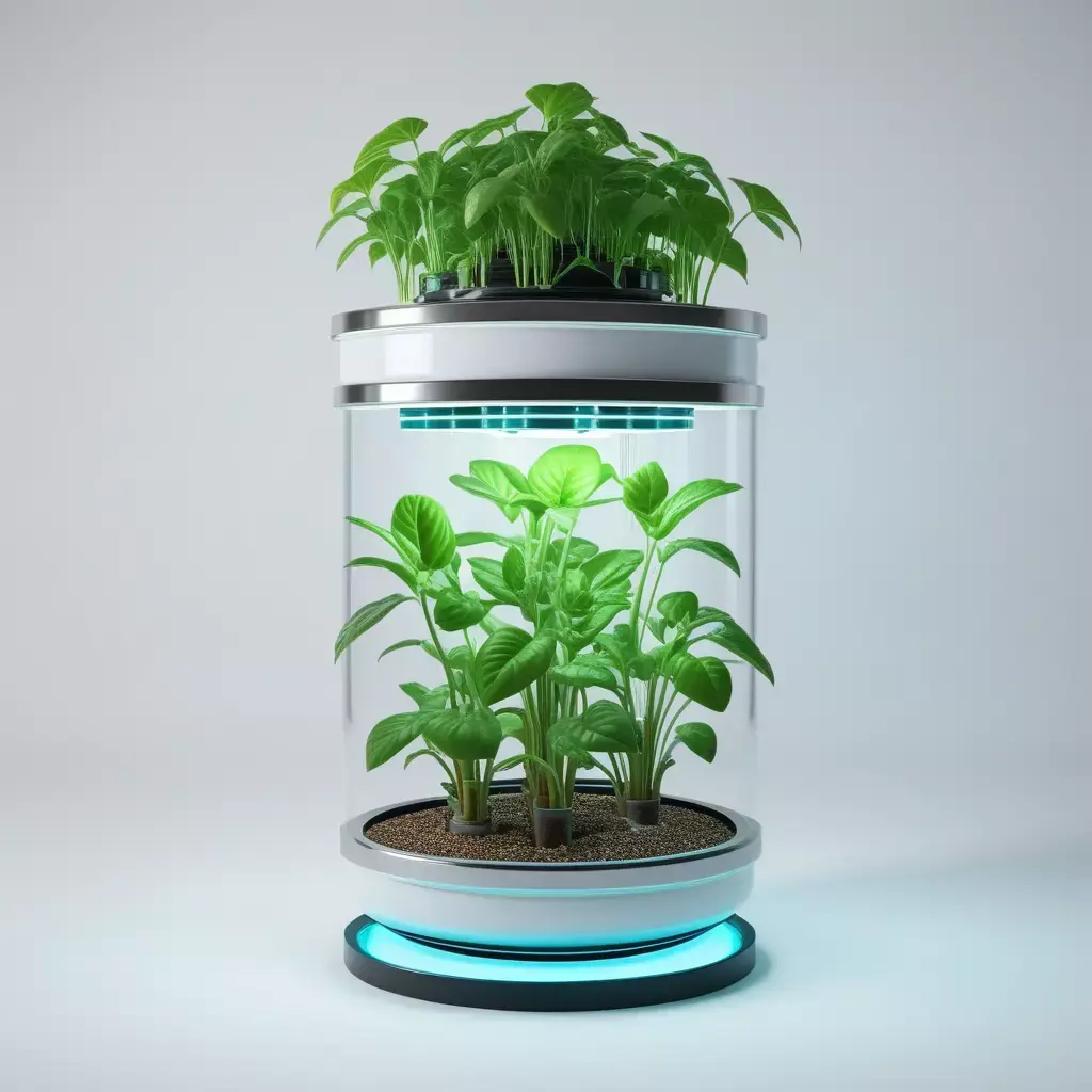 Futuristic Plant Growth Chamber 3D model