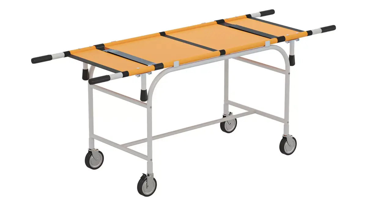 Hospital Ambulance Stretcher Trolley 3D model