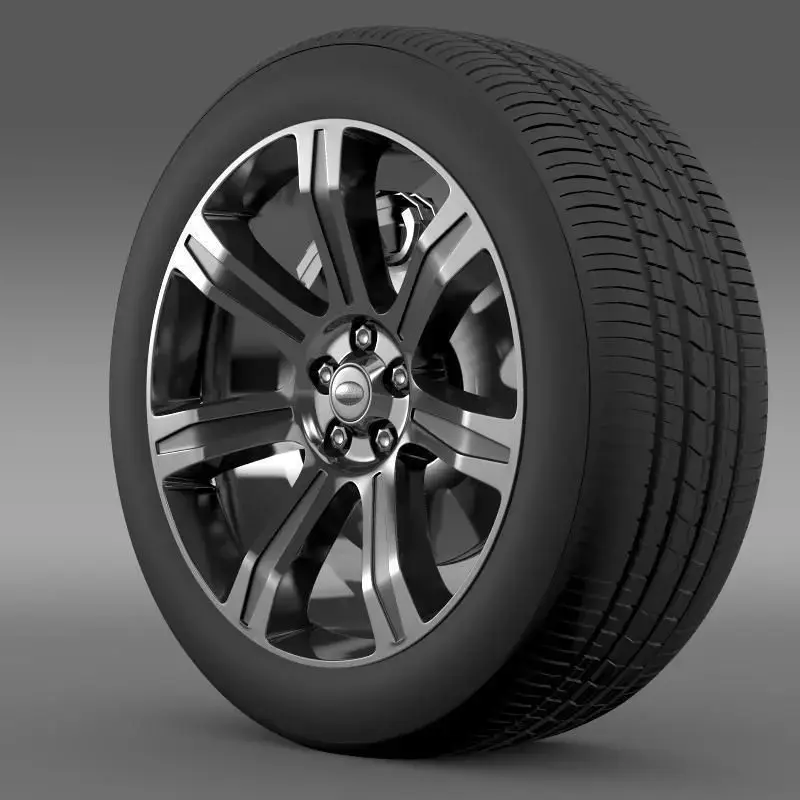 RangeRover Autobiography black wheel 3D model