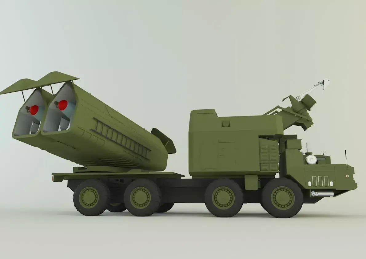 4K51 Rubezh Russian Defense 3D model