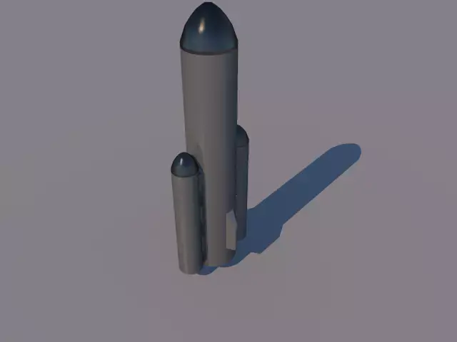 Big Rocket Free low-poly 3D model