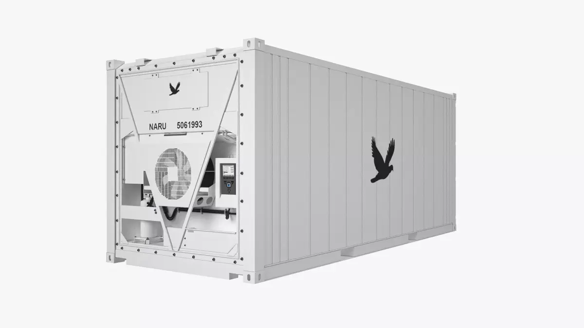 20 ft Refrigerated Shipping Container 3D model