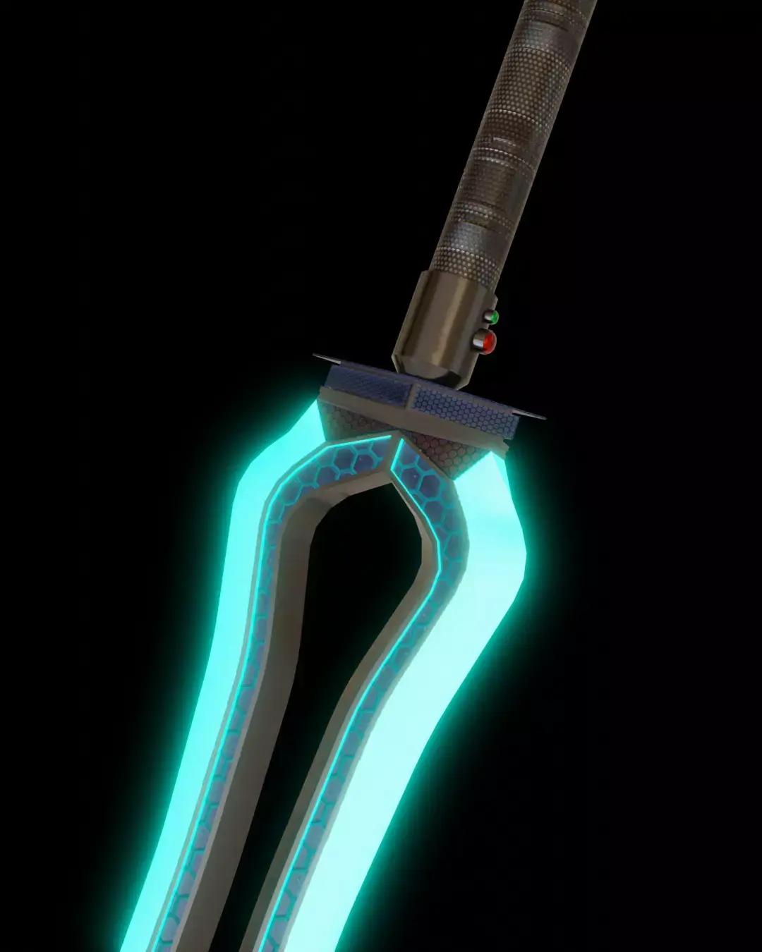 Sci-fi sword for a super villain 2K textures Low-poly 3D model get