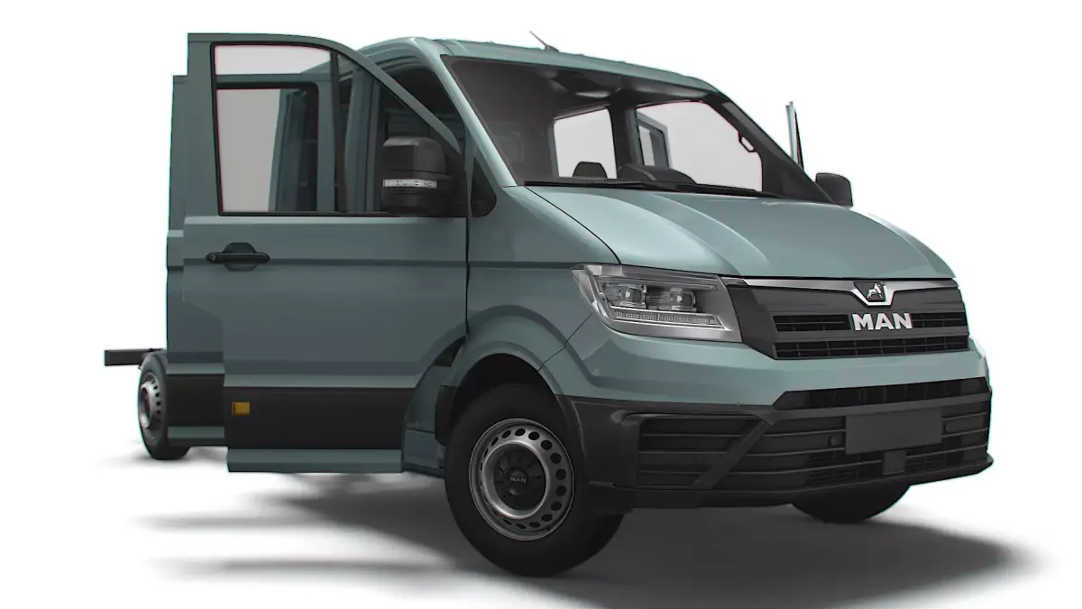 MAN TGE Chassis DoubleCab L2 HQInterior 2023 3D model
