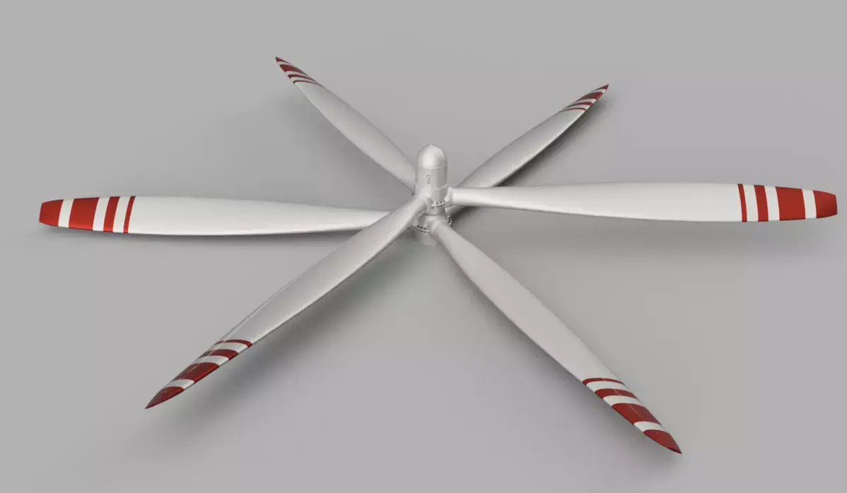 mechanical Fan 3 UAV drone propeller 3D model