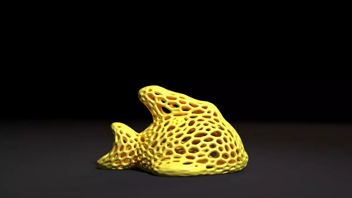 Fish  Voronoi 3D print model