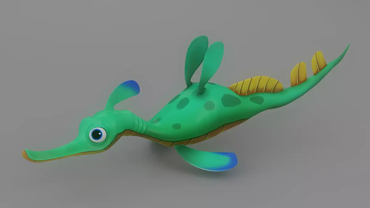 Cartoon Fish 5 Low-poly 3D model