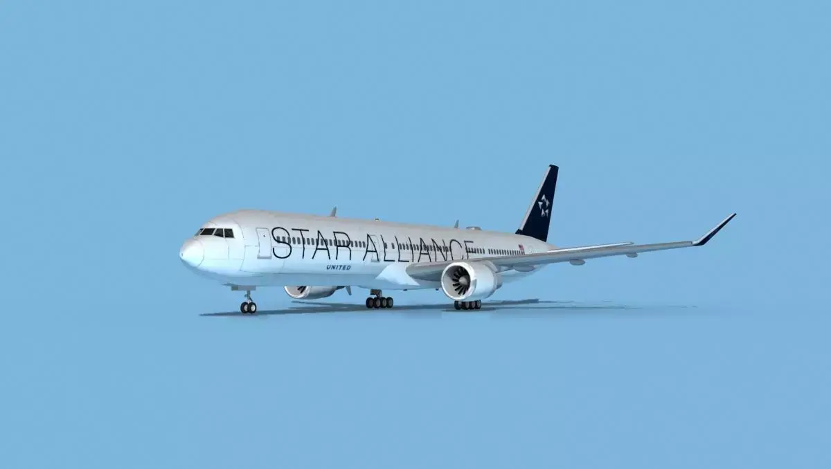 Boeing 767-400 Star Alliance 3D model