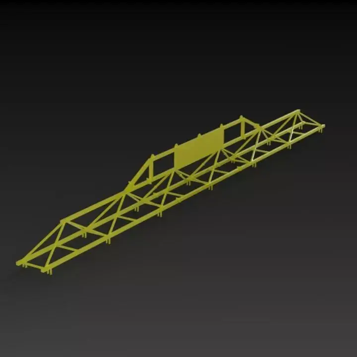 Railway Track Panel Lifting Frame  3D model