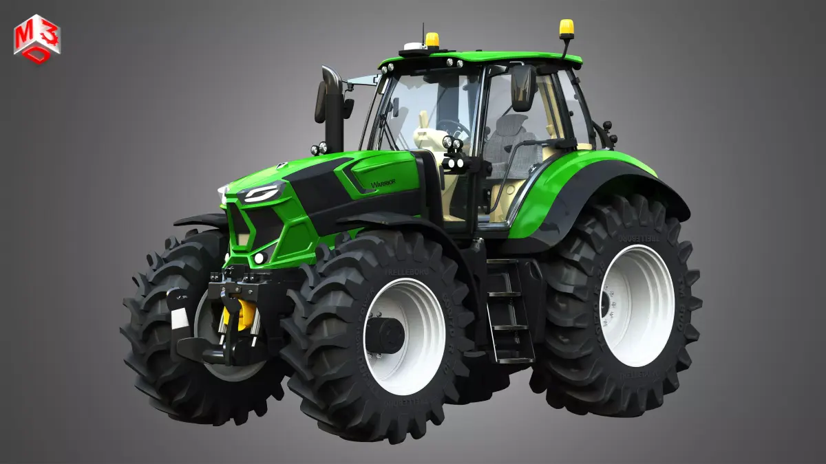 Deutz - Fahr 7 Series - 8280 TTV Tractor 3D model