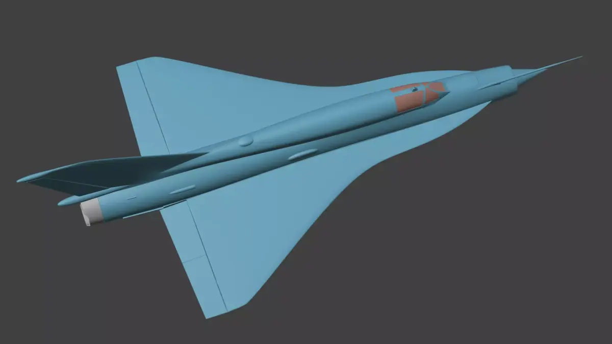 Mig-21 Tu-144 Analog 3D print model