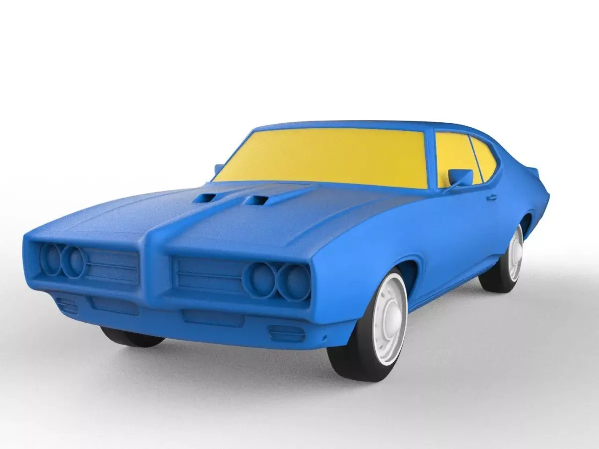 Pontiac 1969 Classic Car 3D print model