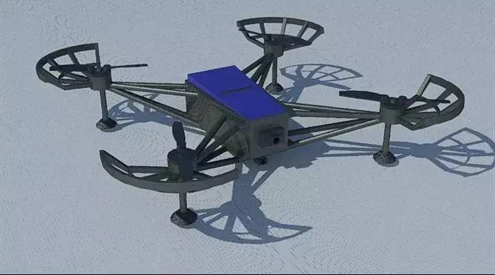 Drone quadcopter 3D print model
