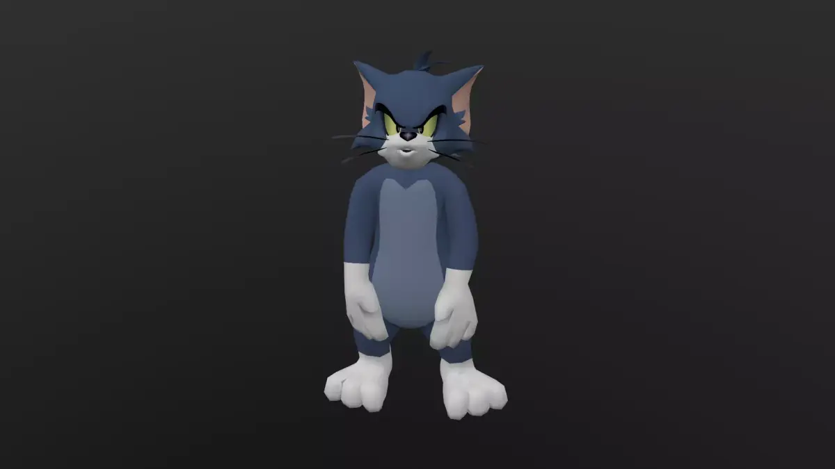 TOMC-012 Tom Cat Pointing Front Low-poly 3D model