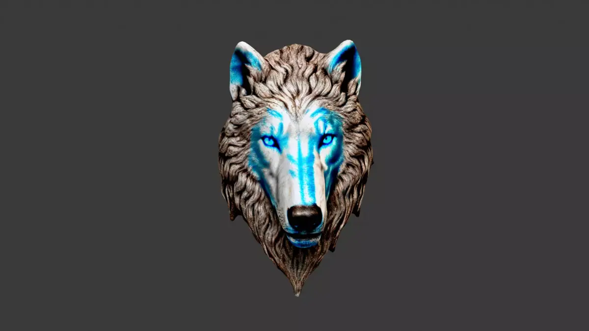 Animal Head Low-poly 3D model 17