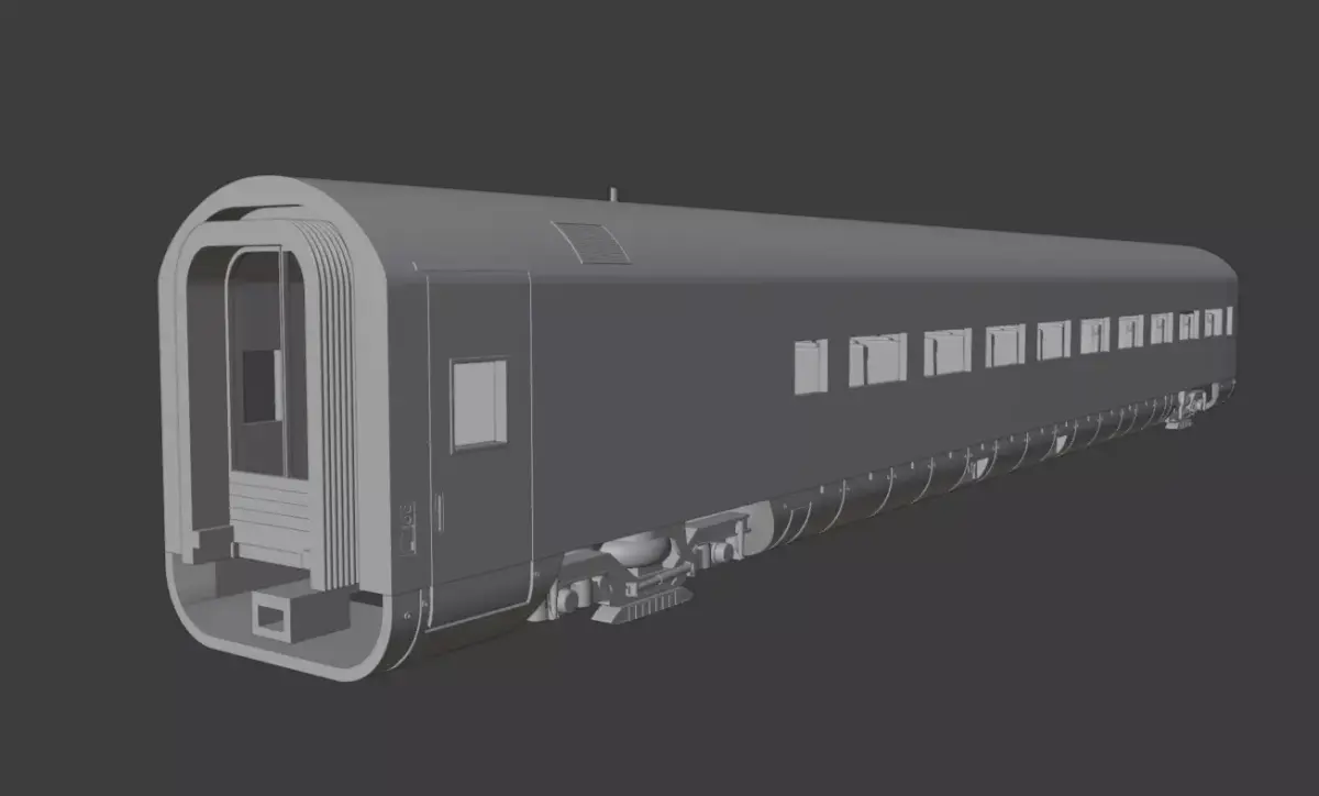H0 1-87 scale Reisezugwagen Apmz 116 2 3D print model