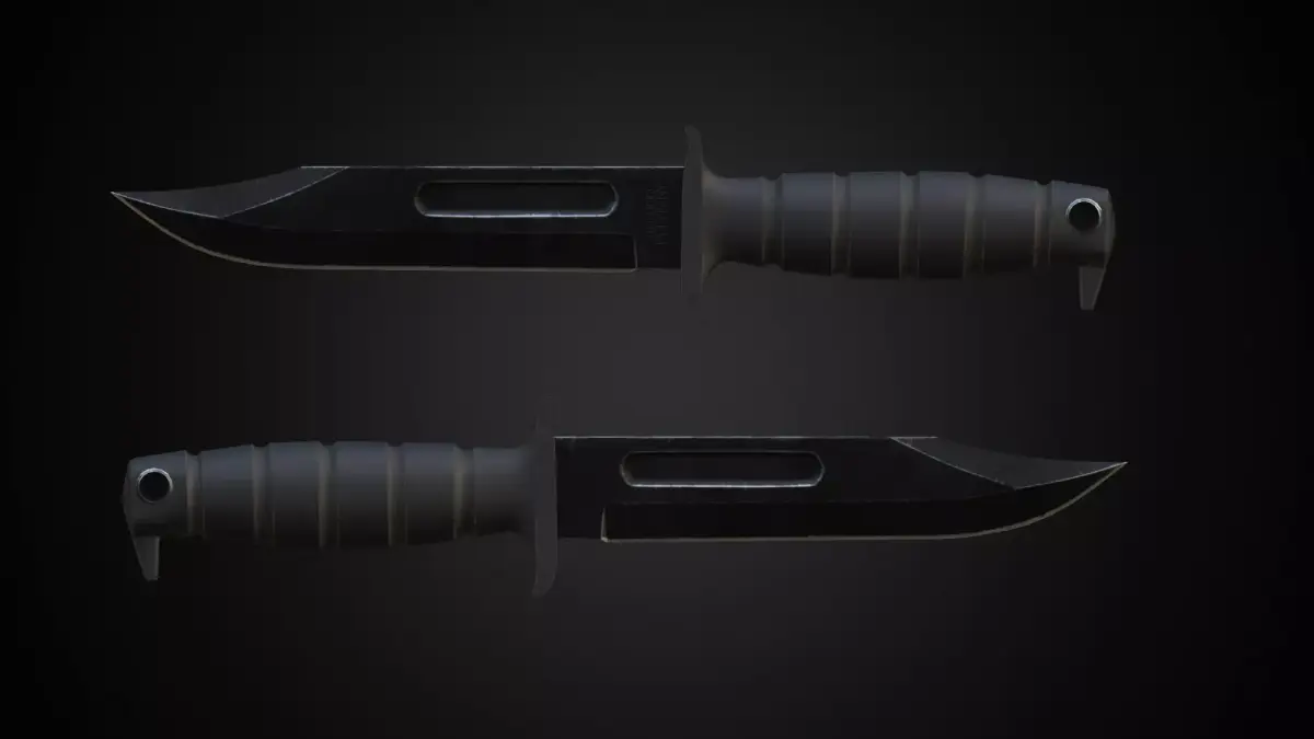 Kabar knife Free low-poly 3D model