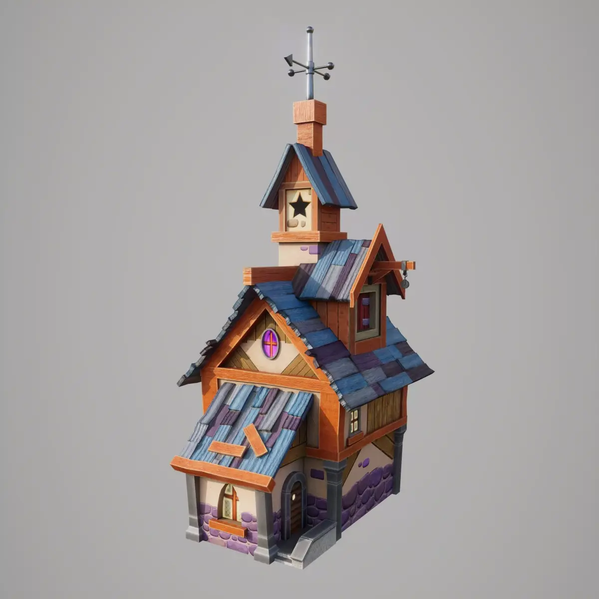 Christmas House Low-poly 3D model buy
