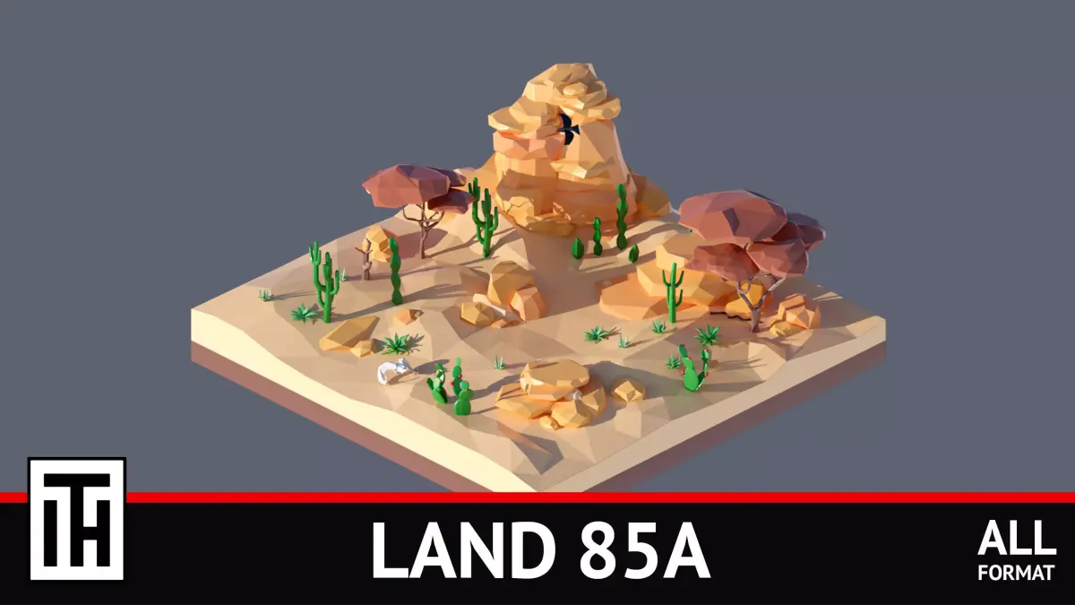 land 85A Low-poly 3D model