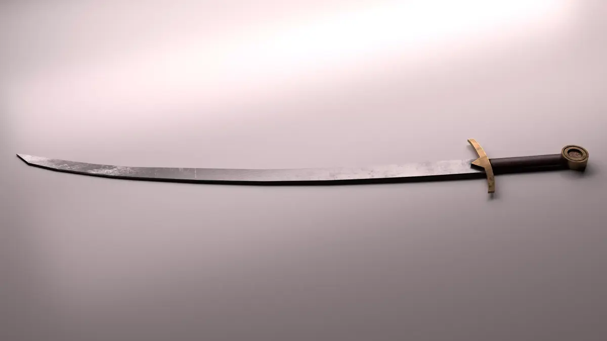 Ancient Roman Emperor Sword Low-poly 3D model