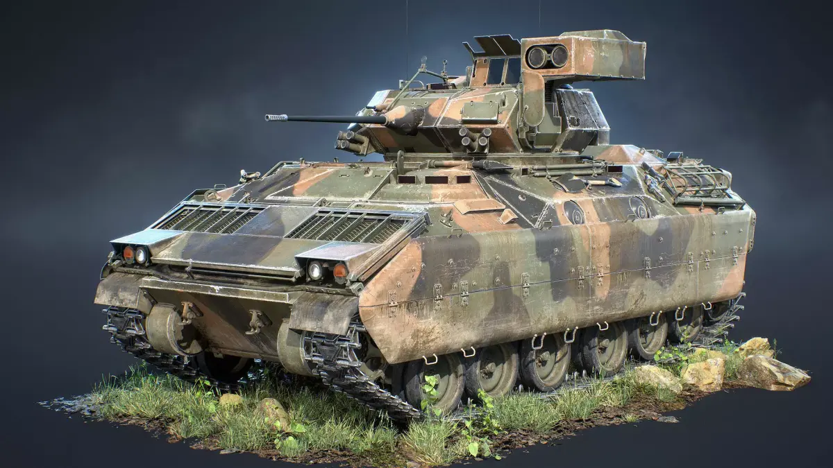 M2 Bradley Game Ready Low-poly 3D model