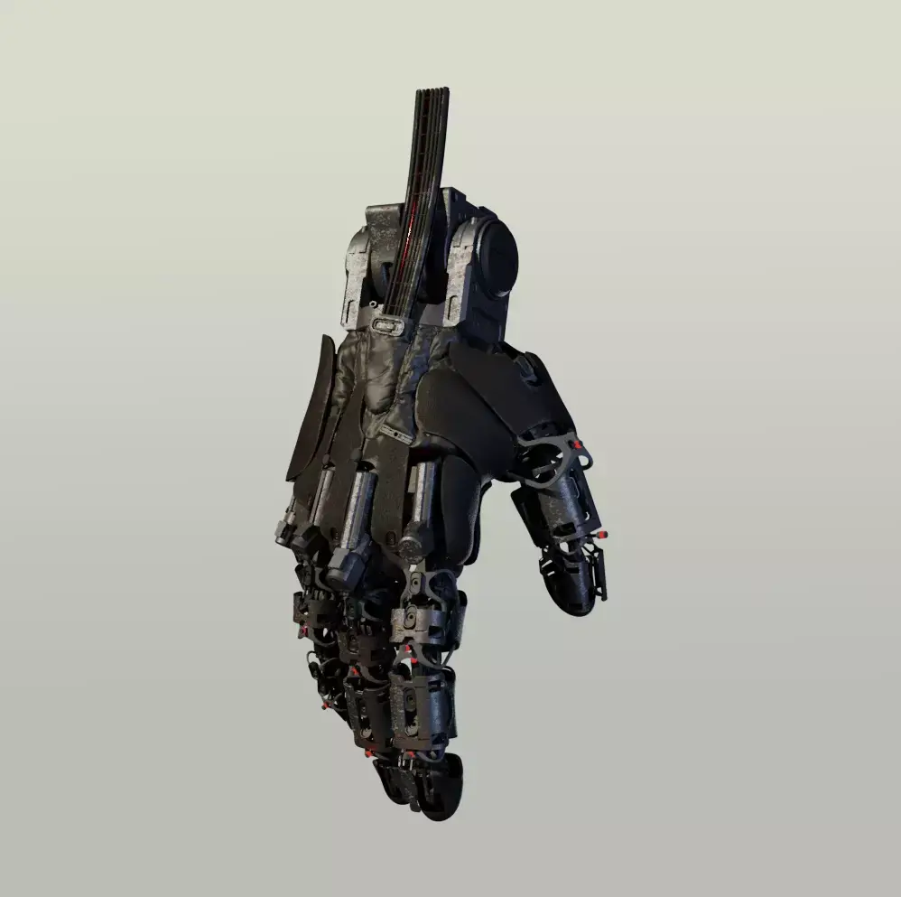 hand mechanical 01 3D model