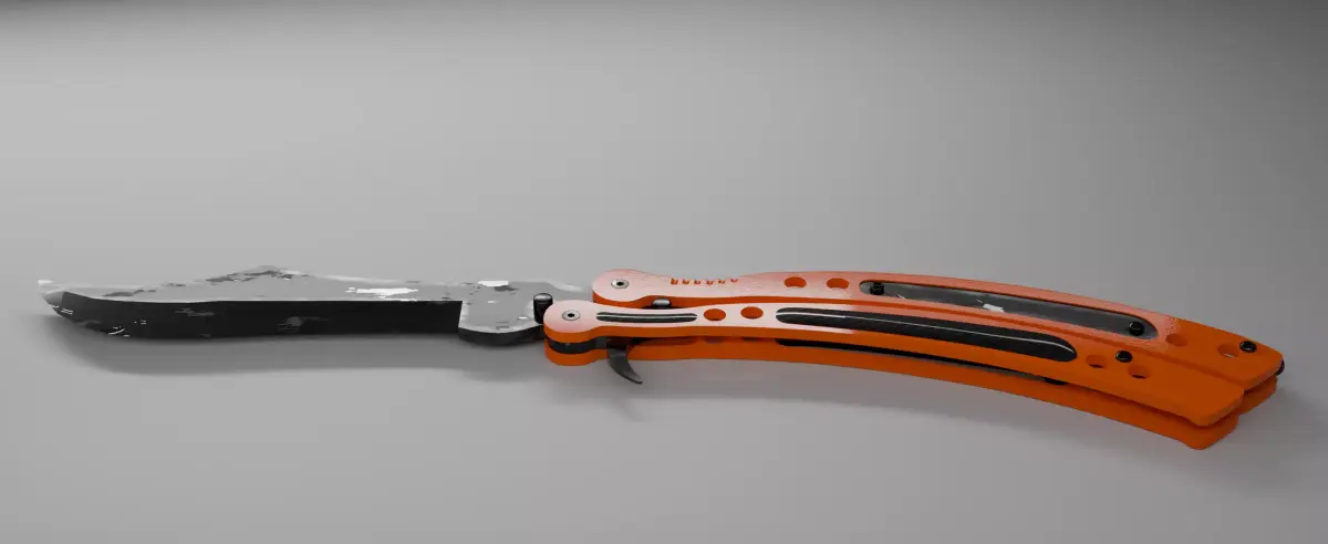 Butterfly knife  3D model
