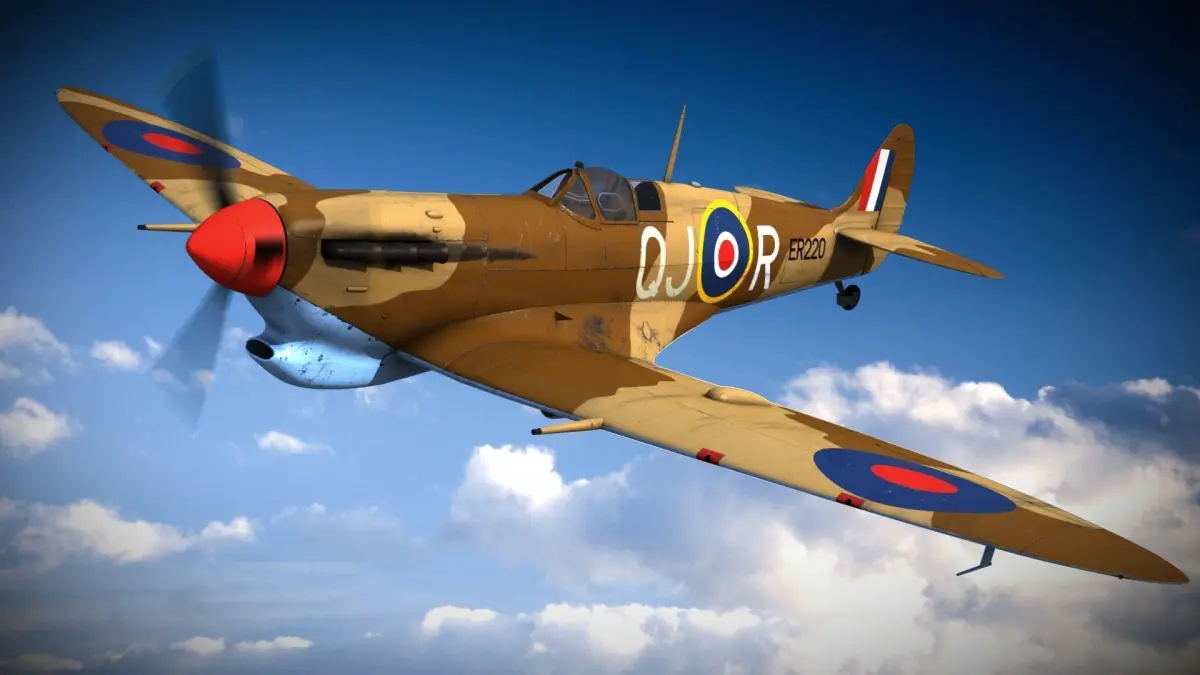 SPITFIRE MK VB TROP 92nd Squadron Low-poly 3D model