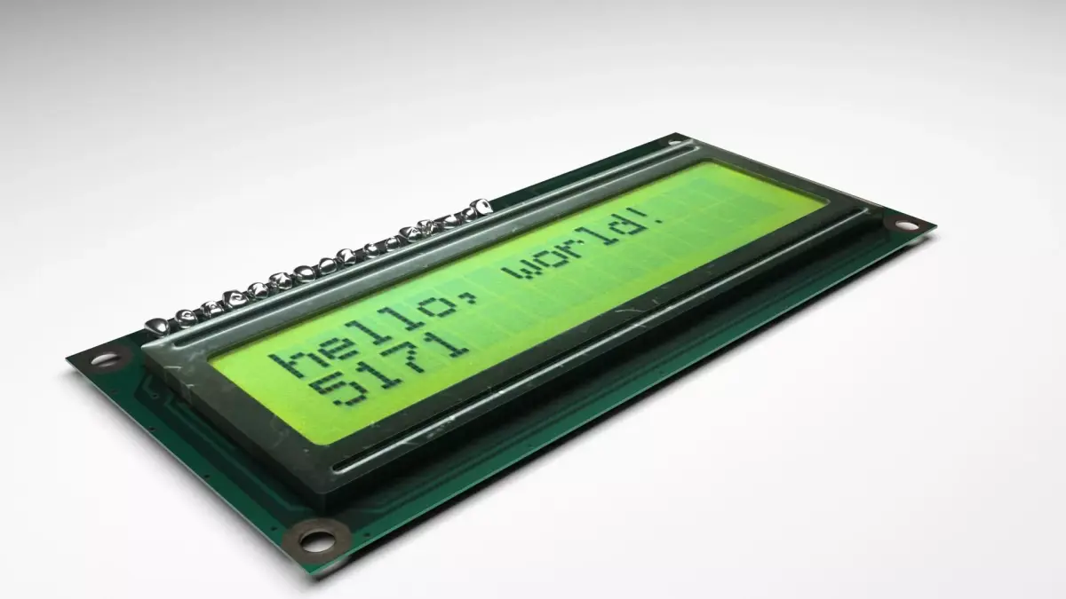 Liquid Crystal Display Screen Component 3D model