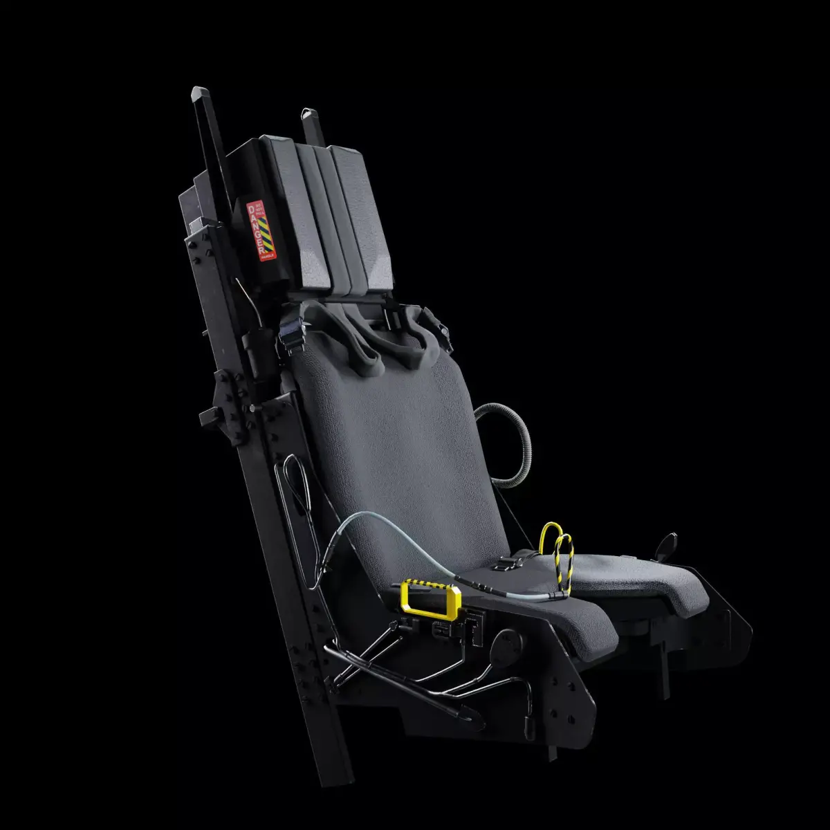MK16 Ejection seat  Low-poly 3D model