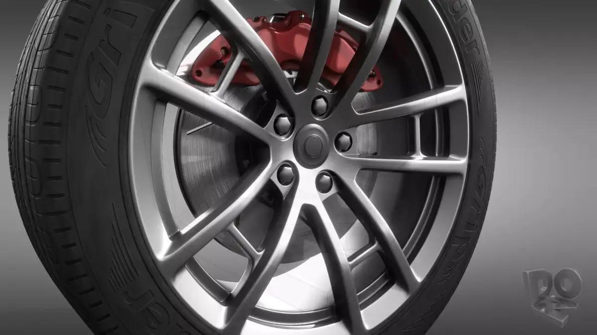 Car wheel 3D model 9
