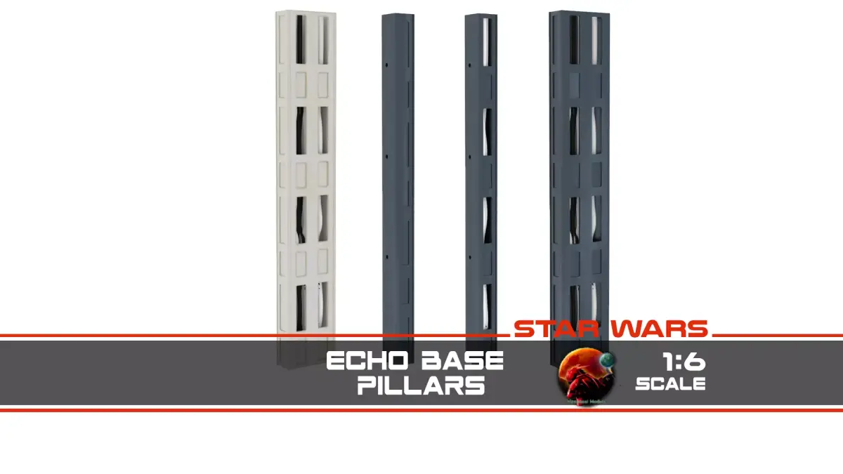 Echo Base pillars 1-6 scale Hottoys 3D print model