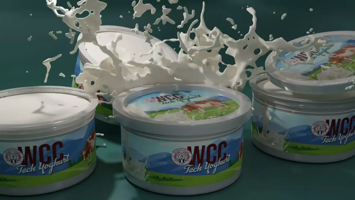Premium Yogurt 3D Model and Animated Simulation 3D model