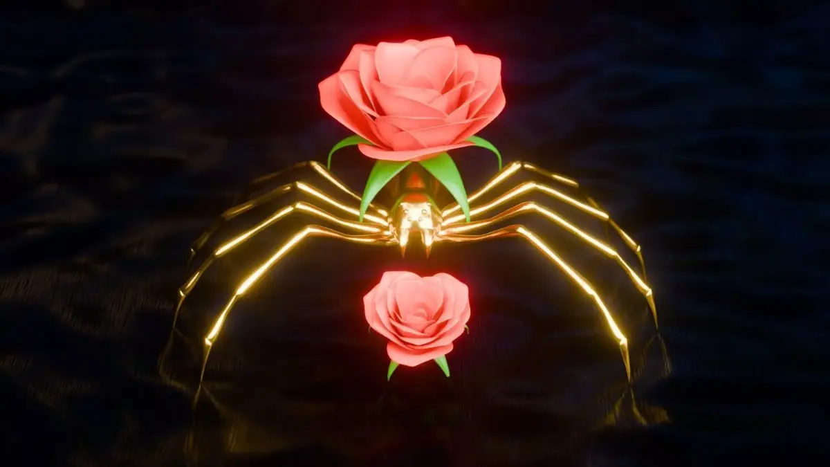 Abstract Spider Scene 3D model