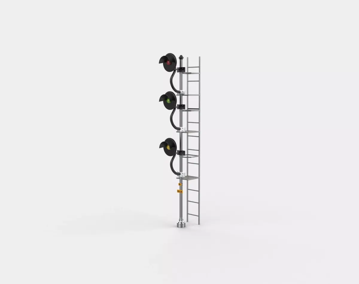 Railway Semaphore Signal 3D model