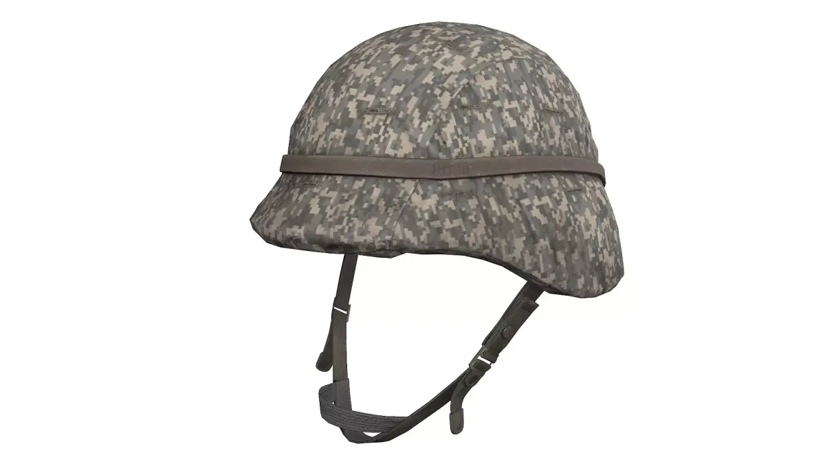 US Helmets and Covers Low-poly 3D model