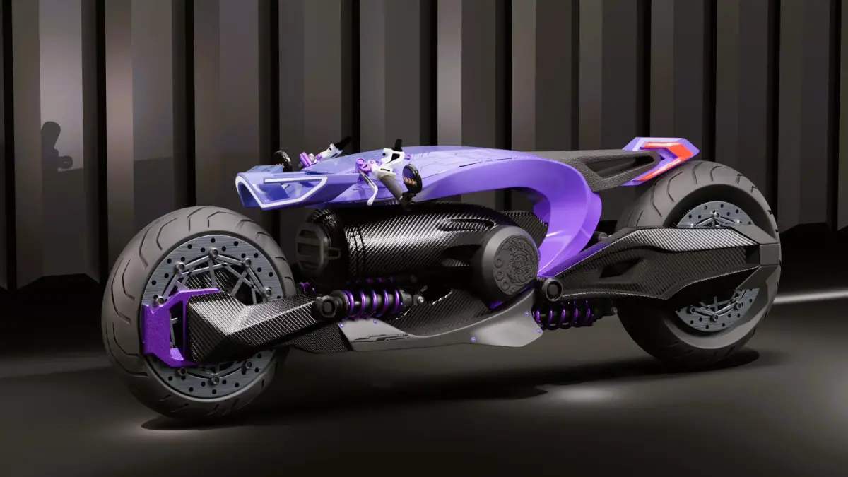 Sci-Fi EV Concept Bike 3D model