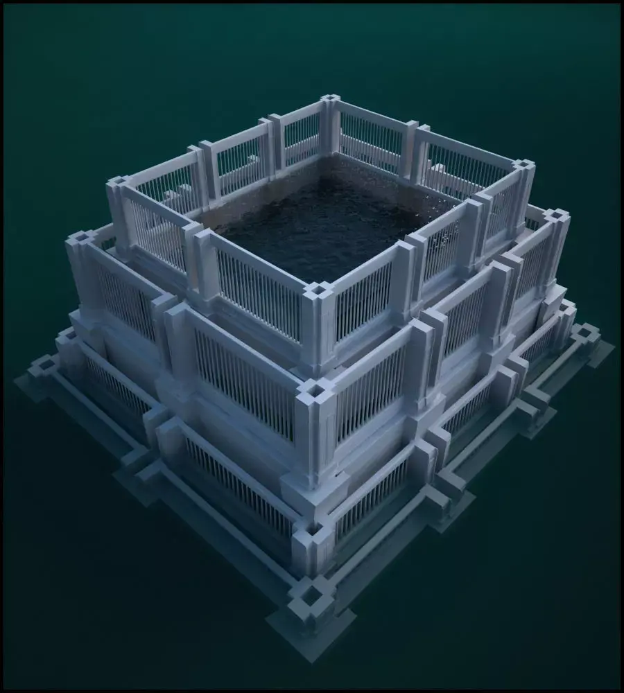 Historic Fountain 3D model